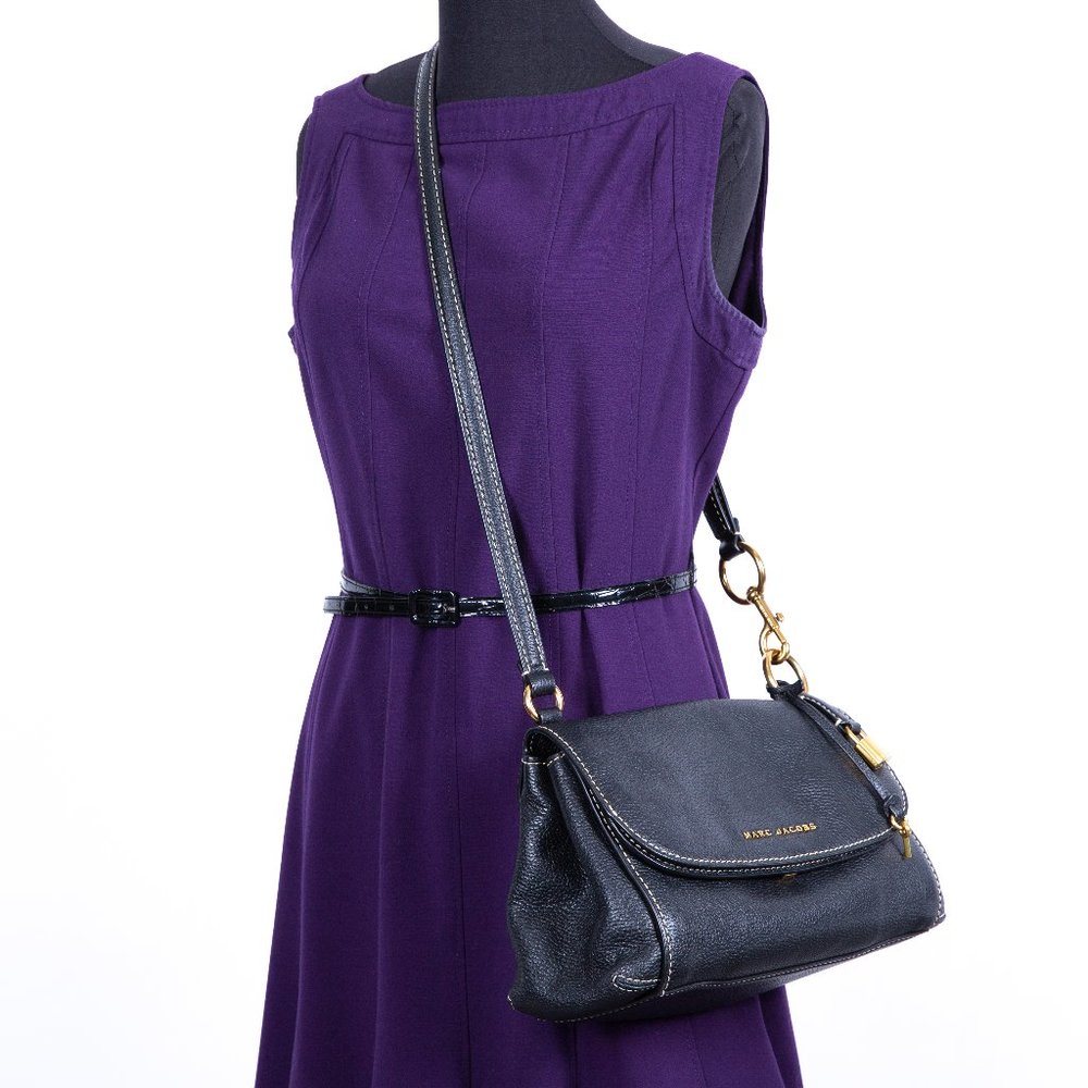 Marc Jacobs Black The Grind BOHO Crossbody
